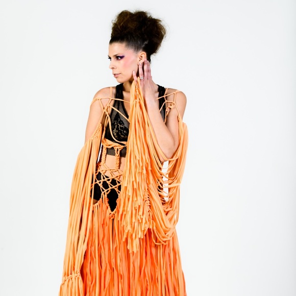 Handmade Corset Macramé Dress - Picture 4 of 17